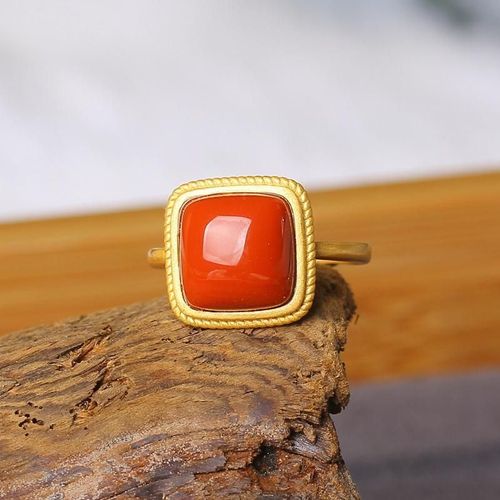 Bague En Porcelaine En Émail Naturel, Calcédoine, Ouverture Réglable, Style Cour Chinoise, Exquise, Unique, Bijoux Artisanaux En Or Pour Femmes