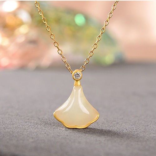 Collier Pendentif En Argent Naturel, Calcédoine Hetian, Style Chinois, Rétro, Unique, Or Ancien, Breloque Artisanale, Bijoux De Marque Pour Femmes, Nouvelle Collection