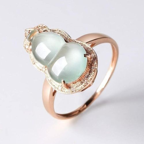 Bague Ajustable En Argent Pour Femmes, Bijou De Luxe, Style Chinois Rétro Léger, Avec Graine De Glace, Calcédoine, Gourde, De Marque
