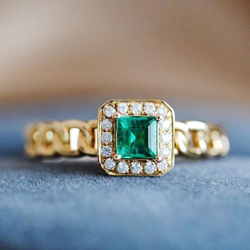 Bague Originale En Argent Et Diamant, Cristal Vert Naturel, Ajustable, Rétro, Élégant, Luxe, Breloque, Pour Femmes