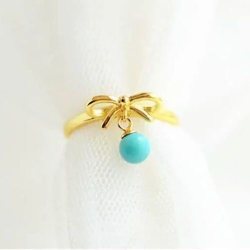 Bague Créative Unique De Styliste, Turquoise, Or Naturel, Intelligente, Ouverture Réglable, Mignon, Élégant, Petits Bijoux Pour Dames