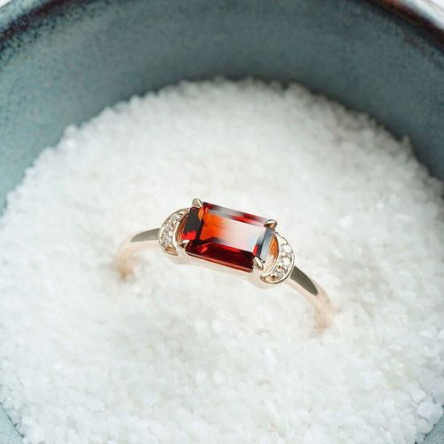 Bague En Argent Incrustée De Grenat Rouge Vin, Design Indépendant, Ouverture Réglable, Breloque Élégante Pour Dames, Bijoux De Banquet