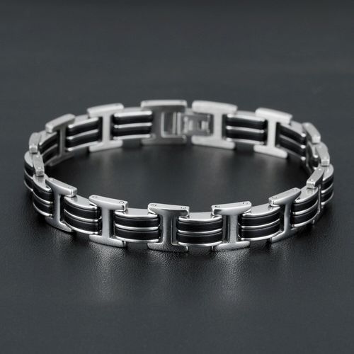 Bracelet De Montre Minimaliste En Titane Et Acier Pour Hommes, Chaîne À Maillons, Style Cool, Longueur Décontractée, Bijoux C0023