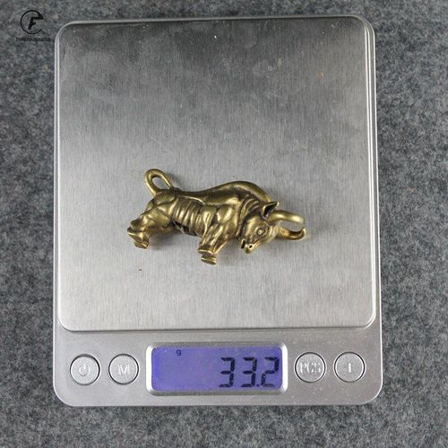 Figurine De Taureau Murale En Cuivre Rétro, Décoration De Maison, En Laiton, Sculpture De Voiture, Porte-Clés Pendentif, Accessoires, Statue De Vache, Décor De Bureau