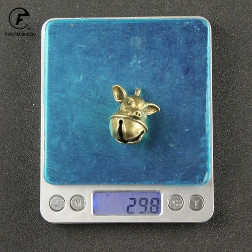 Breloque En Laiton Et Cuivre, Joli Petit Cochon, Porte-Bonheur, Clochette Pour Bracelet Et Bracelet De Cheville, Fabrication D'accessoires De Bijoux Et Pendentif Pour Animal De Compagnie, 1 Pièces