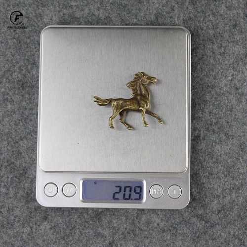 Figurines Cheval De Course En Cuivre, Nouveau Style, Petits Ornements De Porte-Bonheur Feng Shui, Décorations De Maison, Pendentif En Métal, Porte-Clés Animaux