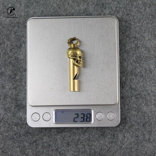 Porte-Clés En Laiton Tête De Mort Dragon Roi Singe, Bijoux Pendentifs, Super Héros Chinois, Sifflet D'extérieur, Outil De Commande En Plein Air