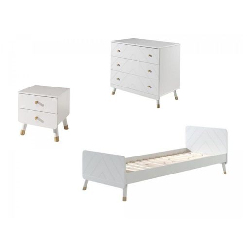 Composition 3 Meubles Billy Commode Chevet