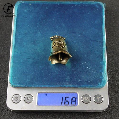 Pendentif Cloche De Longévité En Laiton Pour Porte-Clés, Mini Hochet, Porte-Bonheur Sutra Porte-Bonheur, Caractères Chinois Feng Shui, Cadeau Porte-Clés