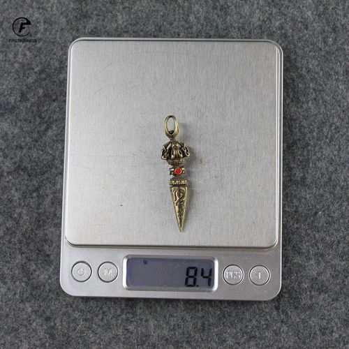 Perles En Émail De Cuivre, Ornements De Pilon, Vintage, En Laiton, Aiguille À Thé, Porte-Clés, Pendentifs, Instruments Bouddha, Décoration De Maison Porte-Bonheur