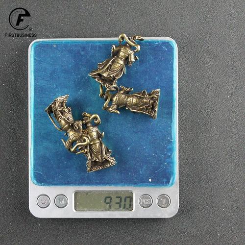 Pendentifs Vintage En Cuivre, 4 Pièces, Application De La Loi, Statue De Bouddha, Petits Ornements Porte-Bonheur, Décoration De Bureau Pour La Maison