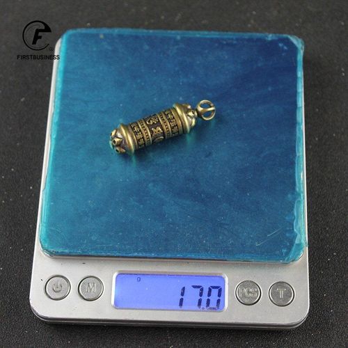 Pendentif Mantra Bouddhiste En Laiton Pour Porte-Clés, Fait À La Main, Vintage, En Cuivre, Pour Voiture, Peut Être Ouvert