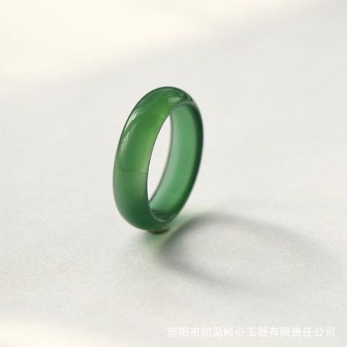 Bague En Agate Verte Naturelle Pour Hommes Et Femmes, Avec Texture, Marque Faite À La Main, Bijoux En Jade, Pierre Naturelle