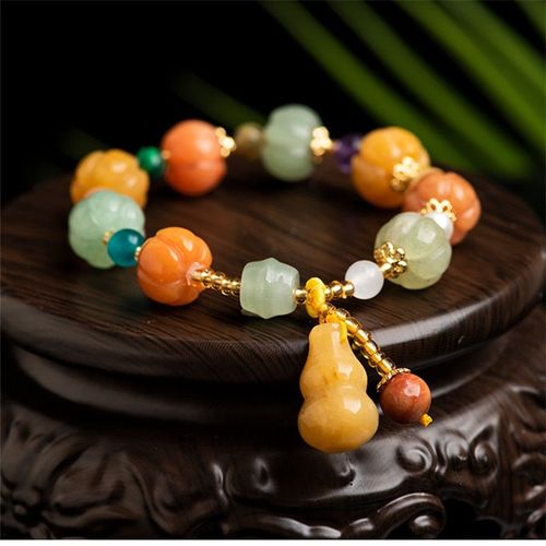 Bracelet De Jade Tissé En Soie Dorée De Xinjiang, Bijou De Personnalité Rétro, Aventurine Topaze, Pour Femmes