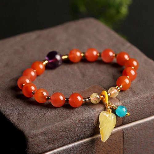 Bracelet Améthyste Multi-Trésors Naturel Pour Femmes, Bijoux À La Mode, Cadeau D'anniversaire Ou De Vacances