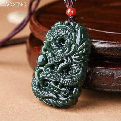 Pendentif En Saphir Hetian Naturel, Dragon Peiyu Du Zodiaque, Pendentif Haut De Gamme Pour Hommes Et Femmes