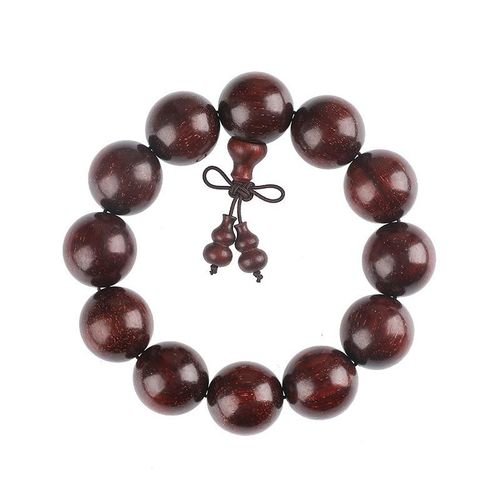 Bracelets De Perles En Bois De Santal, Étoile D'or De Haute Densité, Étoile Complète, Poulet Rouge Sang Lobulaire Rouge