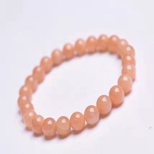Bracelet De Perles Rondes En Pierre De Soleil Naturelle, 7.5-8mm, Chakra De Guérison, Reiki, Décoration De La Maison