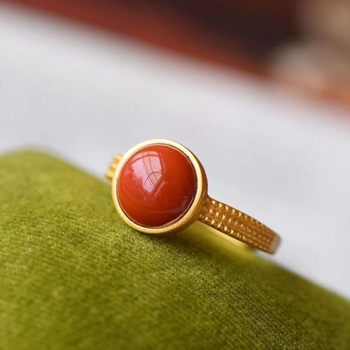 Bague Ronde En Argent Sterling S925 En Jade Naturel Hetian, Bague Exquise Pour Femmes, Or Incrustée Simple Et Élégante