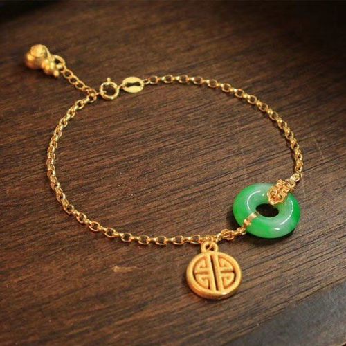 Bracelet En Argent Sterling S925 Avec Boucle De Sécurité En Jade Naturel Hetian Pour Femme, Gourde Porte-Bonheur, Design De Niche, Bijoux De Luxe Léger