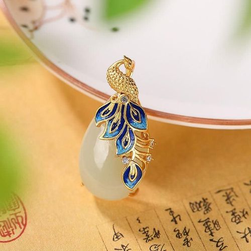 Pendentif De Chaîne De Chandail Pour Femmes, Rétro, Élégant, Phénix, En Argent Sterling S925, Jade Hetian, Fidélité, Nouvelle Collection