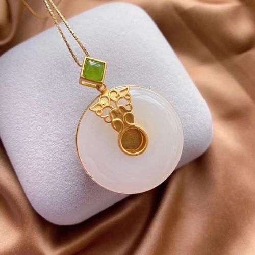 Pendentif En Jade Naturel Hetian Pour Femmes, Collier Simple, Élégant, Rétro, En Argent Sterling S925, Blanc