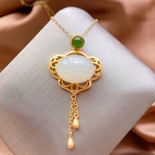 Pendentif Porte-Bonheur En Jade Blanc Naturel Hetian, Plaque Carrée Pour Femme, En Argent Sterling S925 Incrusté Artisanat, Clou Porte-Bonheur