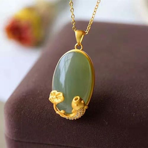 Collier Et Pendentif En Argent Sterling S925 Pour Femmes, Ensemble De Colliers, De Haute Qualité, En Jade Naturel Hetian, Gris, Antique