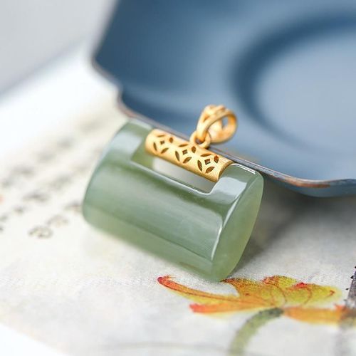 Collier De Pierres Précieuses Naturelles, Serrure De Longévité Pour Femmes, Collier Avec Pendentif En Argent Incrusté, Xinjiang Hetian, Jade Gris, S925