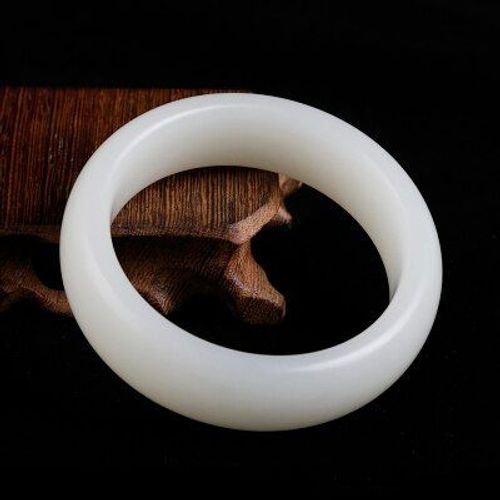 Bijoux En Jade Naturel Hetian Blanc, 54-64mmls, Bracelet De Princesse Élégant, Meilleur Cadeau