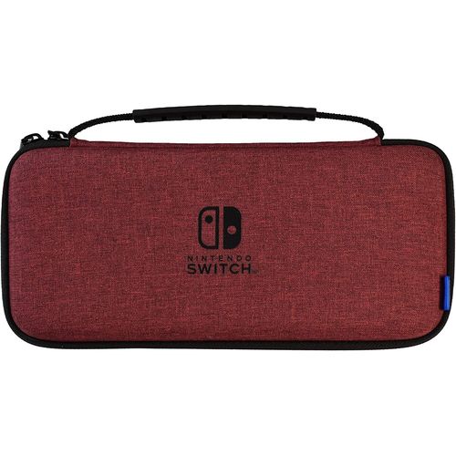 Sacoche Rigide Slim Rouge Pour Nintendo Switch Oled Et Nintendo Switch