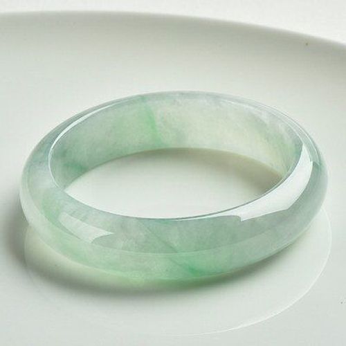 Zheru Bijoux Jade Birman Naturel 54-64mm Bracelet, Bijoux De Princesse Élégant, Meilleur Cadeau Pour Mère Et Petite Amie