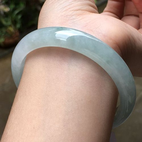 Bracelet De Princesse En Jade Vert Glacé De 54-62mm, Classe A, Émeraude De Myre Naturelle, Envoyer Un Certificat