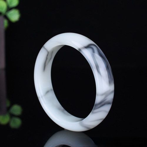 Bracelet En Jade Naturel Noir Et Blanc Authentique Sculpté À La Main, Breloque Chinoise À La Mode, Bijoux, Accessoires Amulette, Cadeaux Pour Hommes Et Femmes