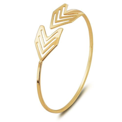 Bracelet Ajouré En Métal Pour Hommes Et Femmes, Design Simple, Flèche Ouverte, 3 Couleurs, Bijoux Pour Hommes Et Femmes, Accessoires De Fête À La Mode