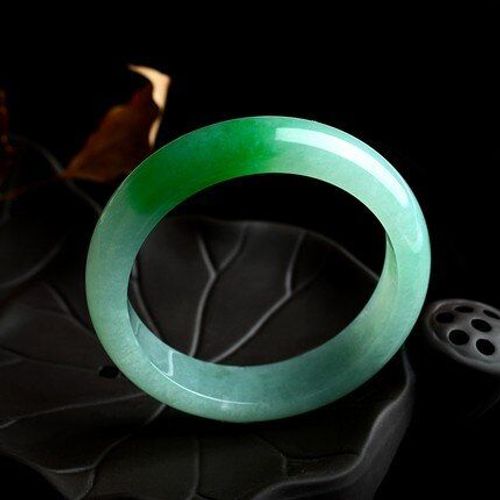 Bracelet De Princesse En Émeraude Pur Du Angola Pour Femme, Certificat, Élégant, Deux Couleurs, Vert, Base De Glace, 54-62mm, Cadeau