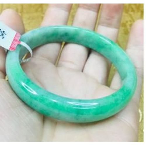 Bracelets En Jadéite Naturelle Sculptée Verte 54-61mm Pour Femmes, Bijoux Élégants, Envoyer Un Certificat, Cadeaux