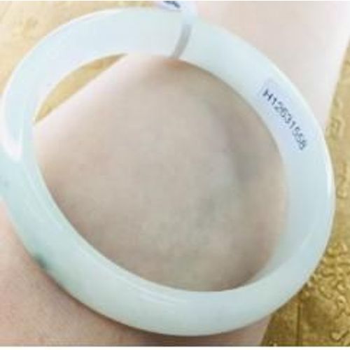 Bracelet Jadéite Naturel Poli À La Main Peu Profond 54-61mm Femme Deux Couleurs Jade Bracelet Bijoux Cadeau Envoyer Un Certificat
