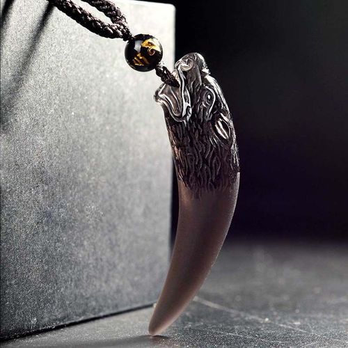 Pendentif En Obsidienne De Glace Naturelle Pour Homme Et Femme, Bijoux En Cristal, Amulettes, Talisman, Amoureux, Livraison Directe