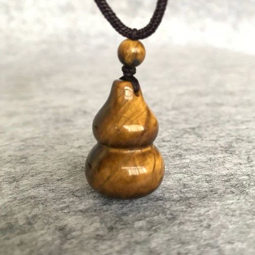Bijoux Chinois Fulu Porte-Bonheur Amulette, Livraison Directe, Collier En Pierre Naturelle D'oeil De Tigre, Pendentif Gourde Avec Chaîne, Cadeaux Pour Femmes Et Hommes