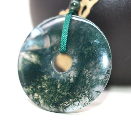 Collier D'amulette Porte-Bonheur Pour Hommes Et Femmes, Pendentif Avec Bouton De Sécurité En Agate, Sculpté À La Main, Ping An Kou, Bijoux Fins, Livraison Directe