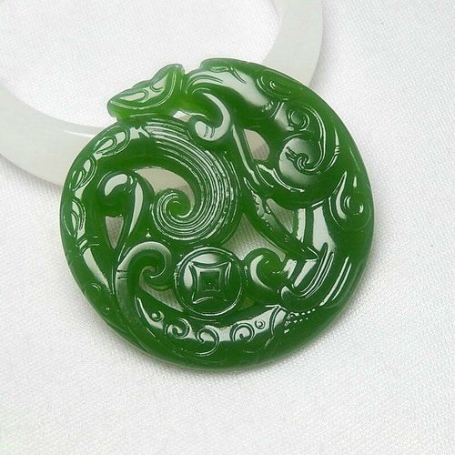 Pendentif Dragon En Jade Naturel Sculpté À La Main, Avec Double Face Ajouré, Accessoires De Costume Chinois Ancien, Taille Antique