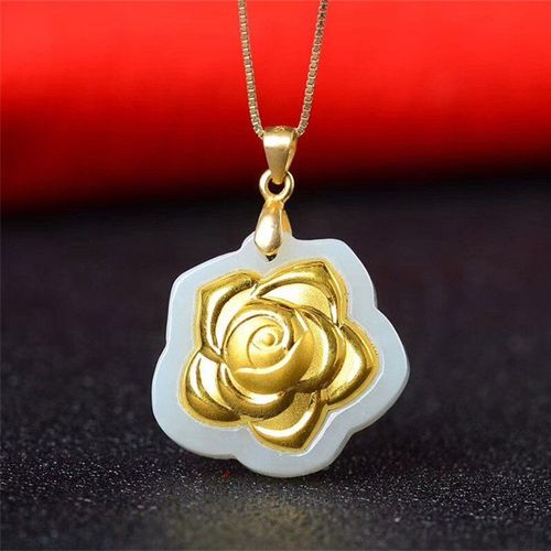 Collier Avec Pendentif En Jade Rose Pour Hommes Et Femmes, Livraison Directe, Amulette Porte-Bonheur, Cadeau Pour Amoureux