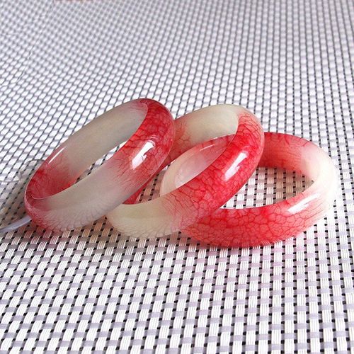 Bracelet En Jade De Sang De Poulet Naturel Chinois Sculpté À La Main, Nouveaux Bijoux De Boutique De Mode Pour Femmes, Large Et Épais