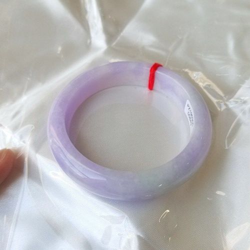 Bracelet De Princesse Pour Femme, Violet Glacé De Grade A, Émeraude Pur De Myre, 54-62mm, Élégant, Envoyer À Sa Mère Ou Sa Petite Amie