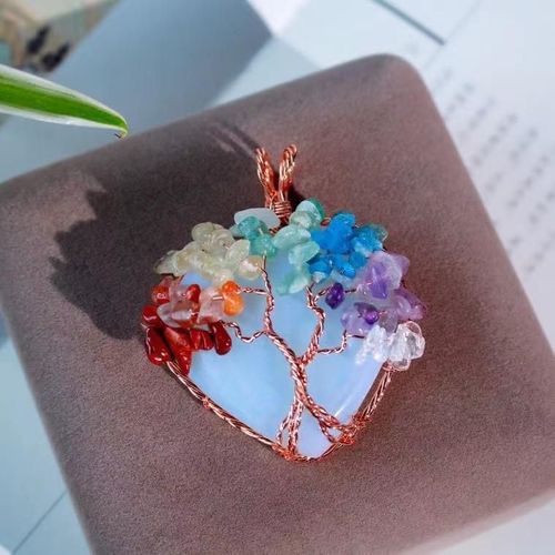 Pendentif En Jade Blanc Naturel, Pierre Précieuse Colorée, Arbre De Vie, Breloques À La Mode, Accessoires De Bijoux, Amulette Porte-Bonheur, Cadeaux Pour Petite Amie