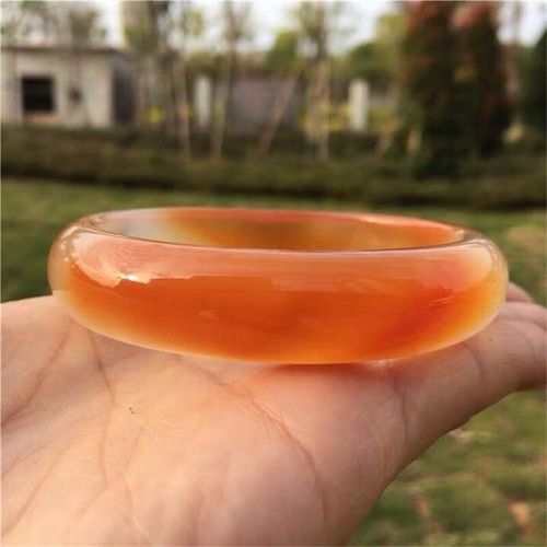 Bracelets En Agate Rouge Naturelle Sculptée À La Main Pour Femmes, Bijoux En Jade, Jadéite, Rubis