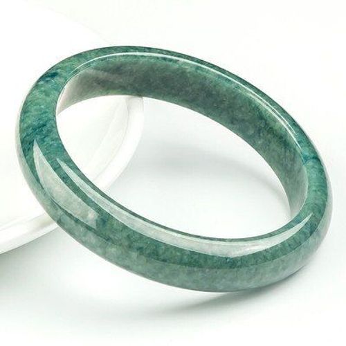 Bracelet Élégant En Jade Bleu, Huile Naturelle, 54-64mm, Bijoux Princesse, Meilleur Cadeau Pour Mère Et Petite Amie