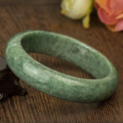 Bracelet En Jade Vert Huile Naturelle, 54-64mm, Bijoux Princesse Élégants, Meilleur Cadeau Pour Mère Et Petite Amie