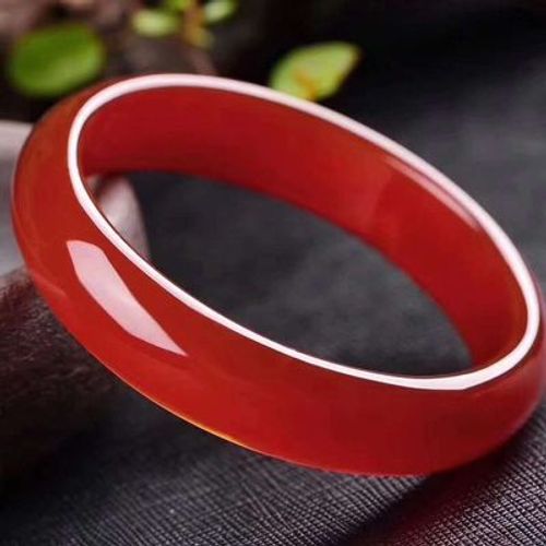 Bijoux En Agate Rouge Naturelle, Calcédoine 54-64mm, Bracelet De Princesse Élégant, Meilleur Cadeau Pour Mère Et Petite Amie